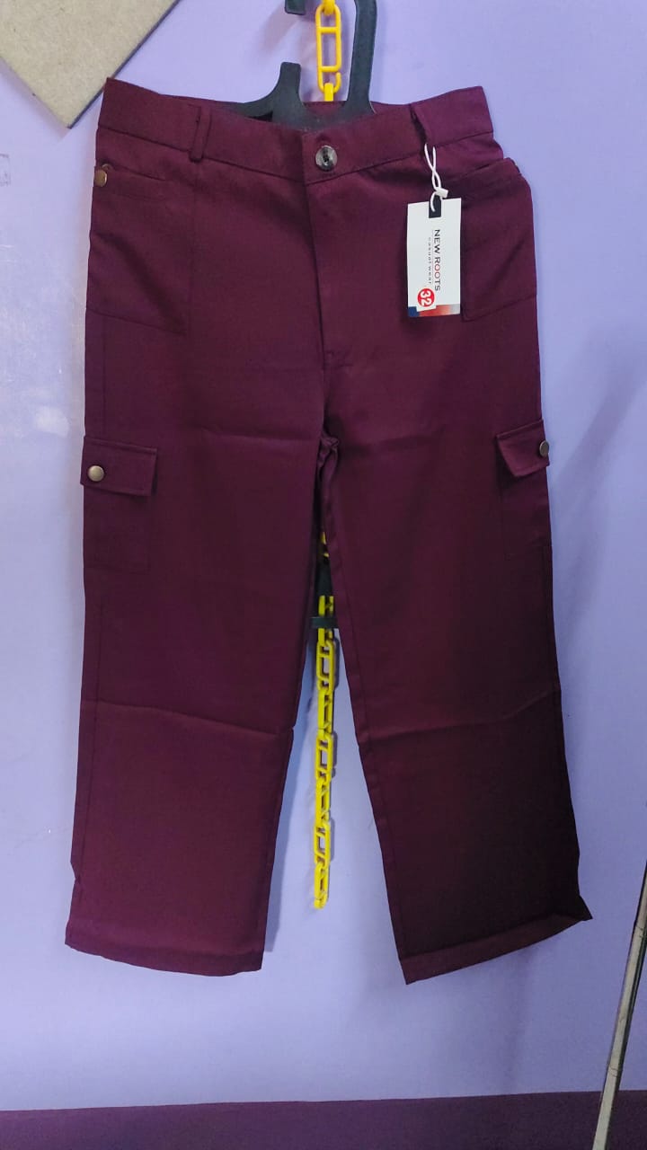 Maroon Cargo Pants